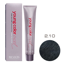 Revlon Professional Young Color Excel Creme Gel Color - Крем-краска 2.10 Иссине-черный 70 мл