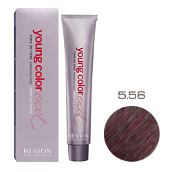 Revlon Professional Young Color Excel Creme Gel Color - Крем-краска 5.56 Красный махагон 70 мл