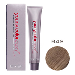 Revlon Professional Young Color Excel Creme Gel Color - Крем-краска 6.42 Темно-каштановый 70 мл