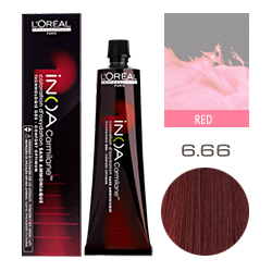 L'Oreal Professionnel Inoa ODS 2 Carmilane - Краска для волос Иноа 6.66 Темный блондин красный интенсивный 60 мл