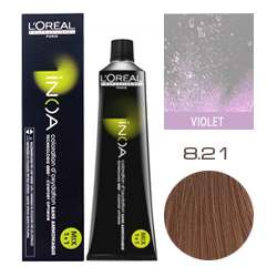 L'Oreal Professionnel Inoa - Краска для волос Иноа 8.21 Светлый блондин перламутровый пепельный 60 мл
