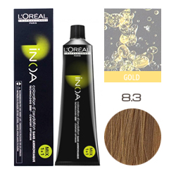 L'Oreal Professionnel Inoa - Краска для волос Иноа 8.3 Светлый блондин золотистый 60 мл